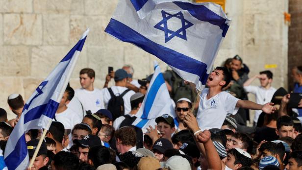 Jerusalem Day, amid the ongoing conflict in Gaza between Israel and Hamas, in Jerusalem